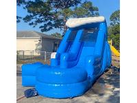 14FT tall Surf Slide with Inflated Pool - for ages 11 & younger